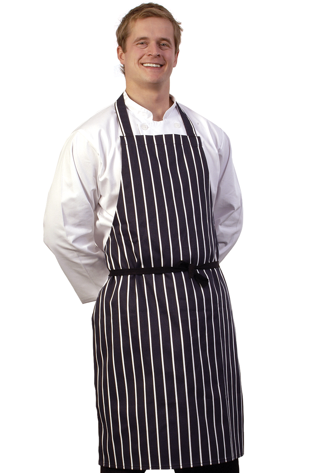 Classic Butchers Striped Blue Bib Apron