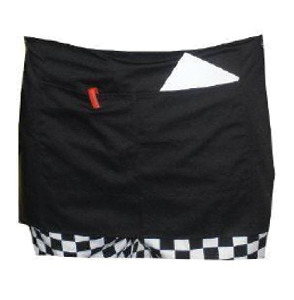 Basic Black Square Edge Short Apron