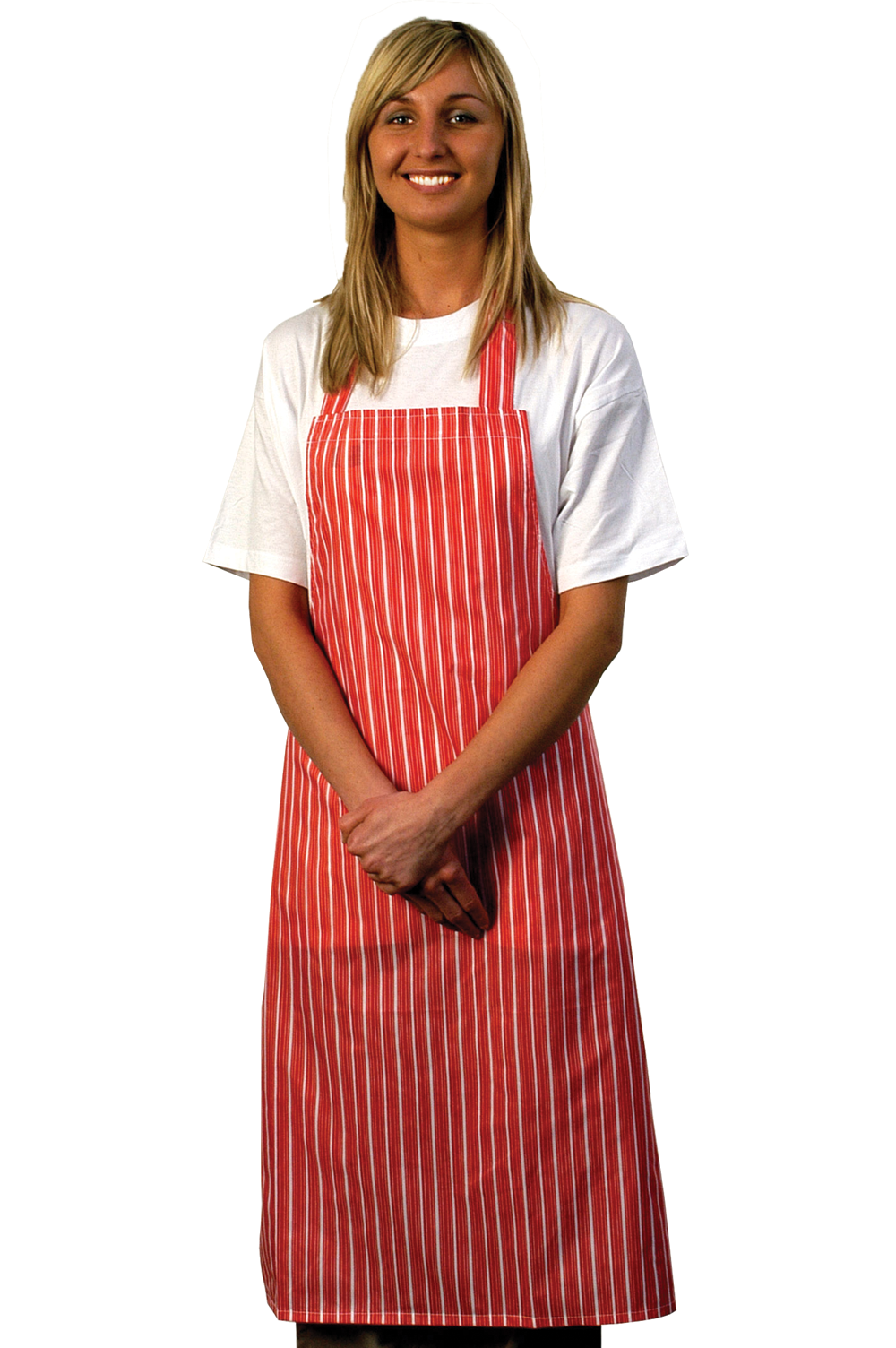 Classic Nylon Striped Bib Apron