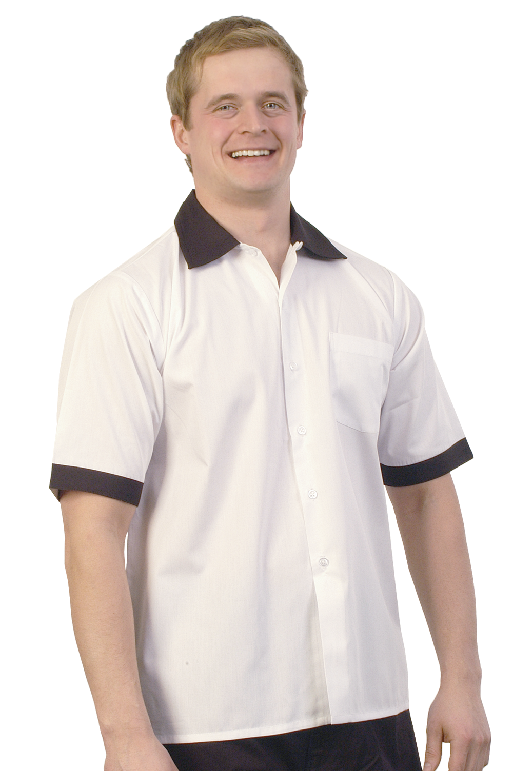 Chef Shirt with Black Collar