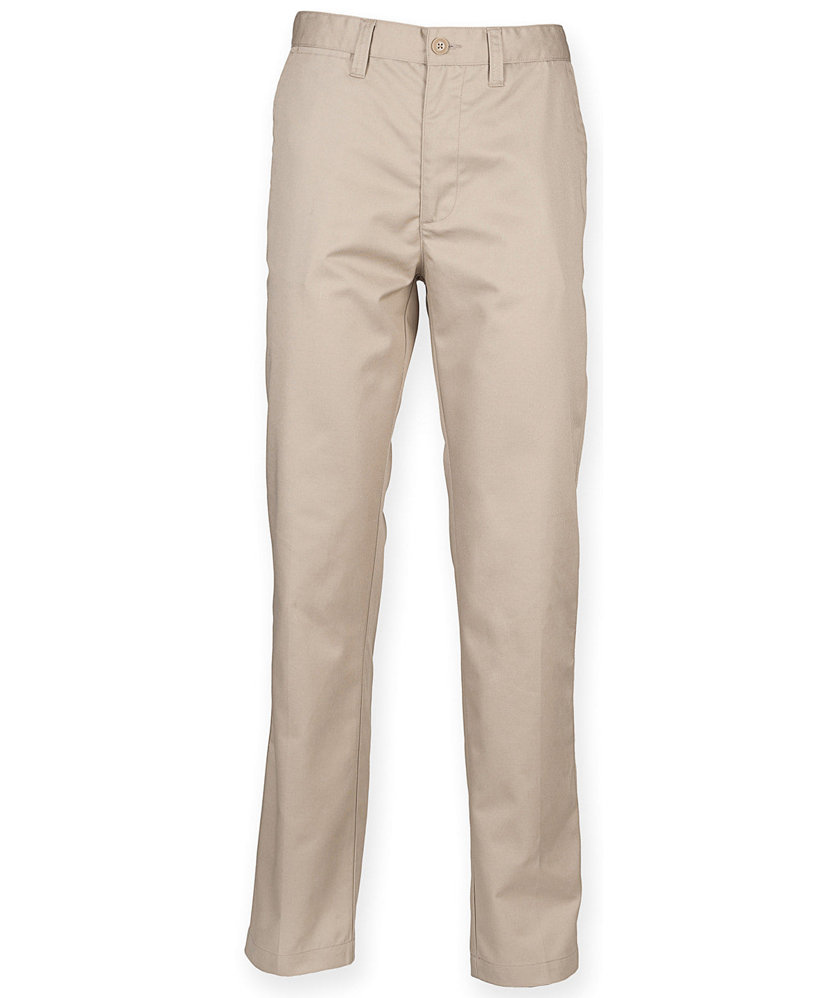 Stone Men's Flat Fronted Chino Trouser