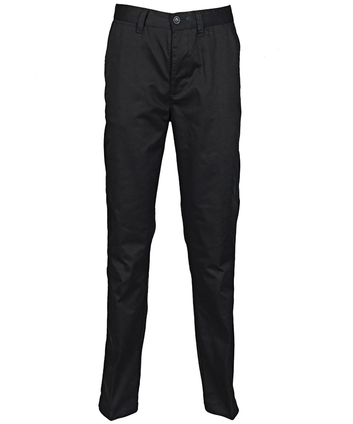 Black Men's Flat Fronted Chino Trouser