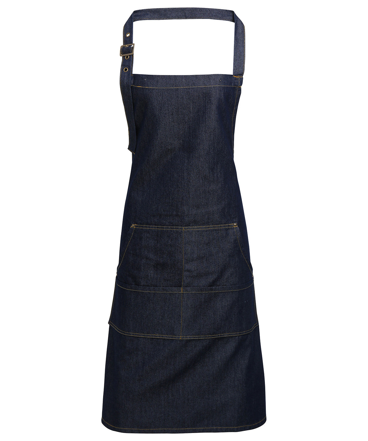 Denim Stitch Bib Apron