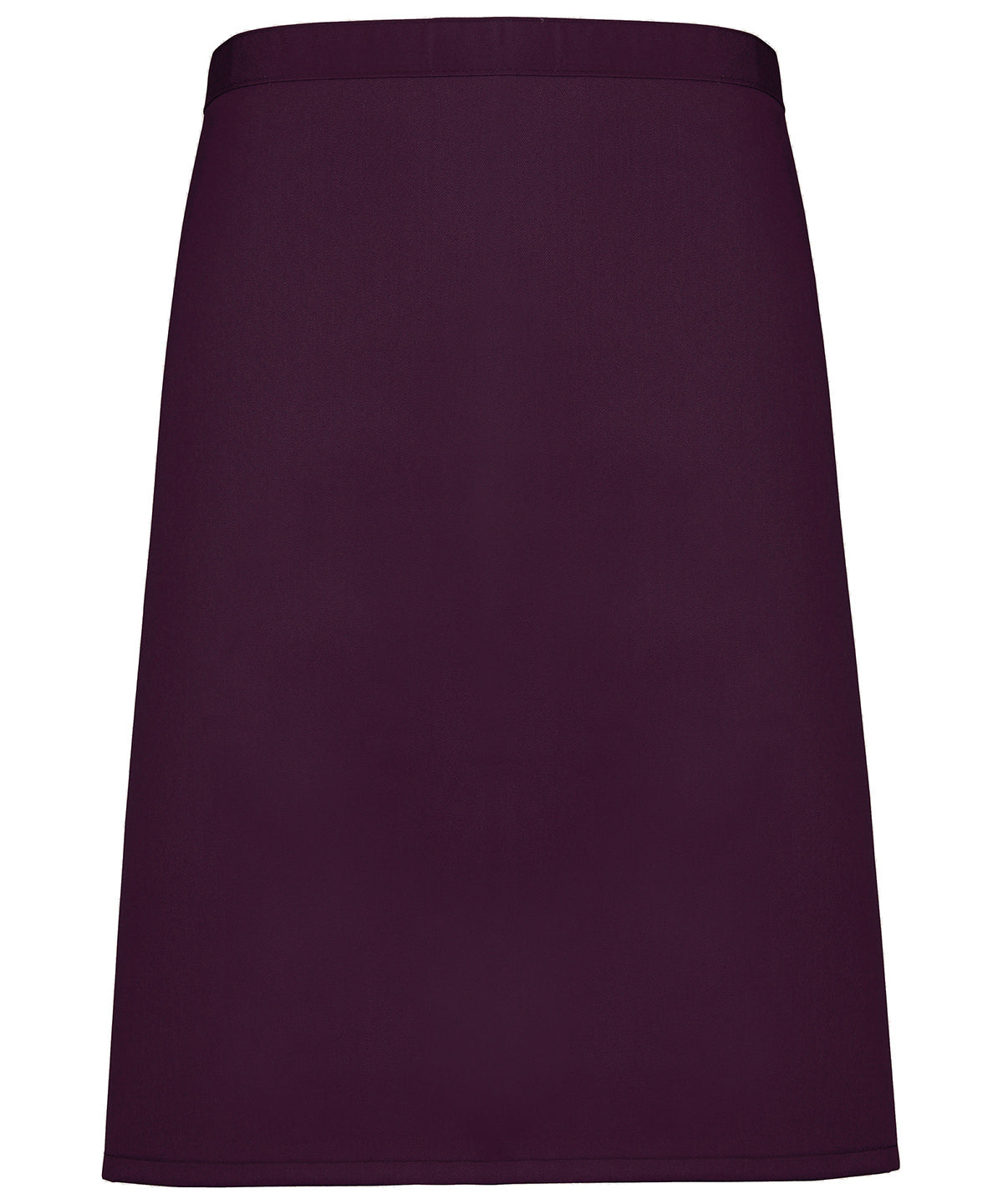 Stylish Aubergine Mid-Length Waist Apron