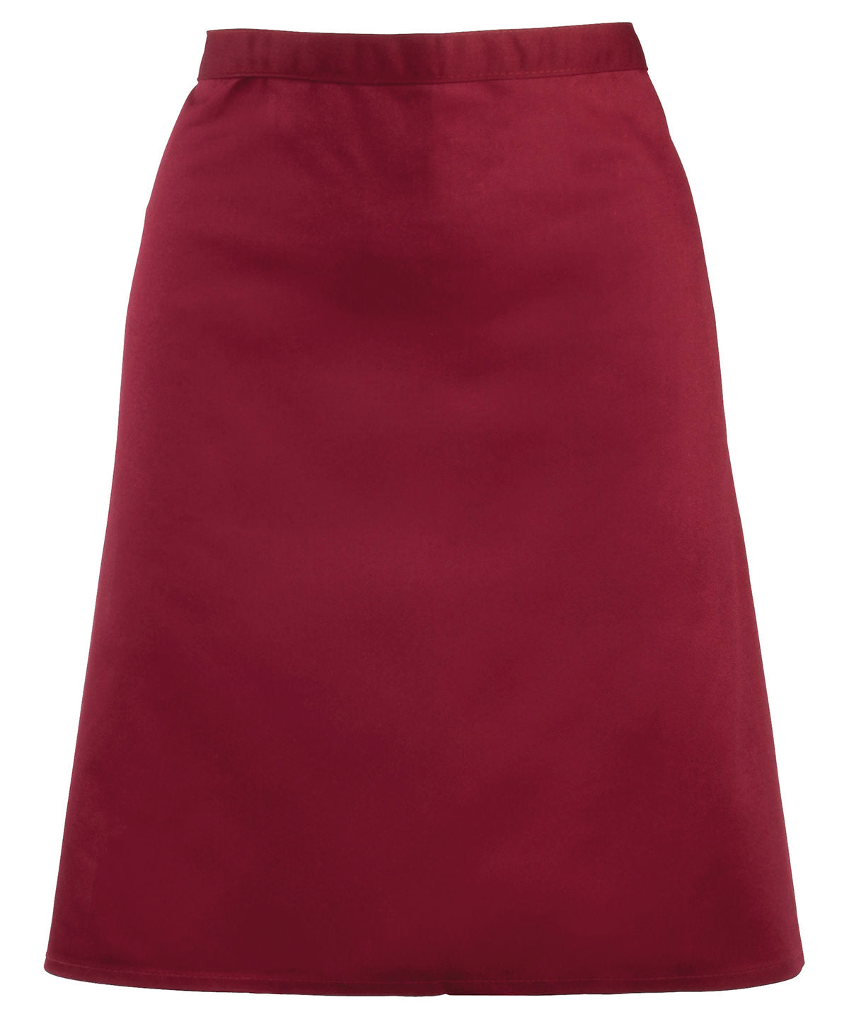 Stylish Burgundy Mid-Length Waist Apron