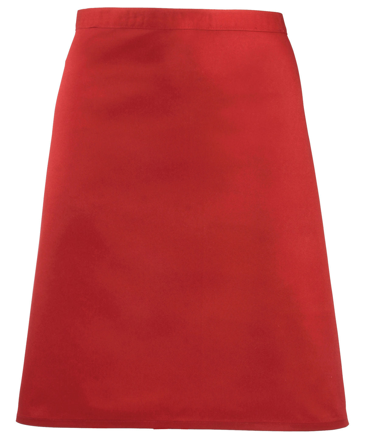 Stylish Red Mid-Length Waist Apron