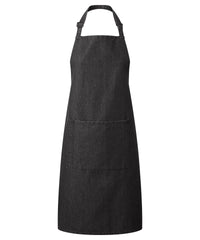 Basic Denim Bib Apron with Pocket