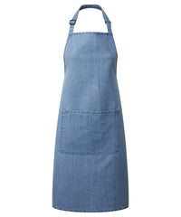 Basic Denim Bib Apron with Pocket