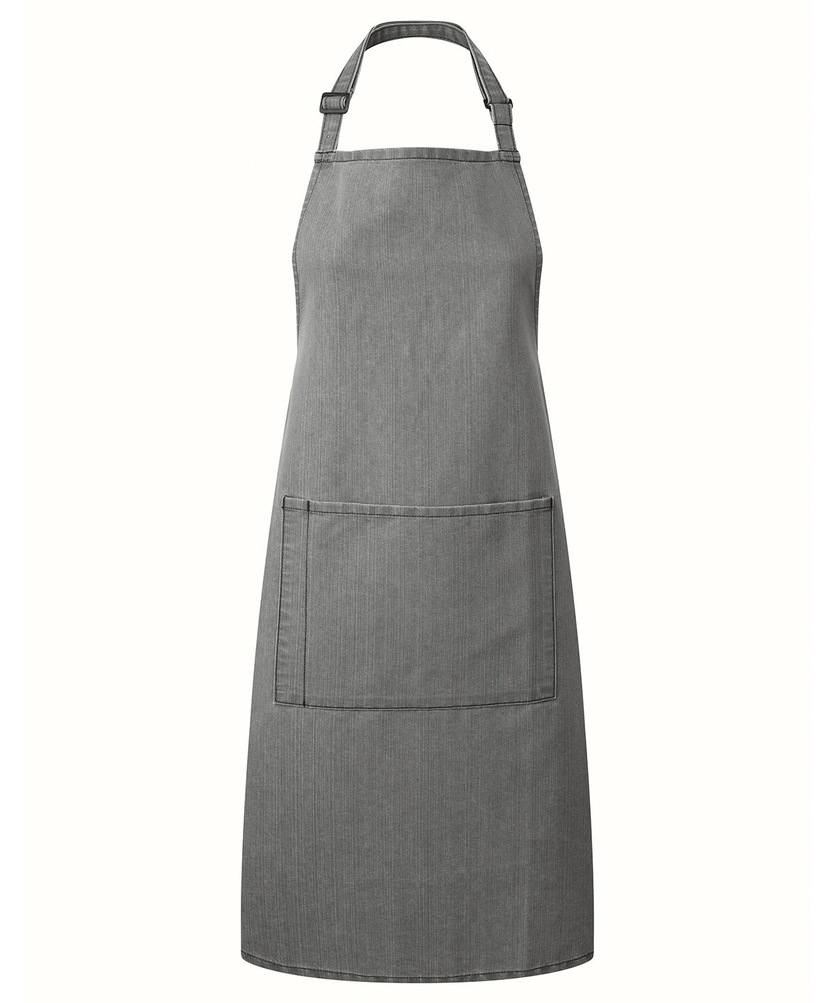 Basic Denim Bib Apron with Pocket