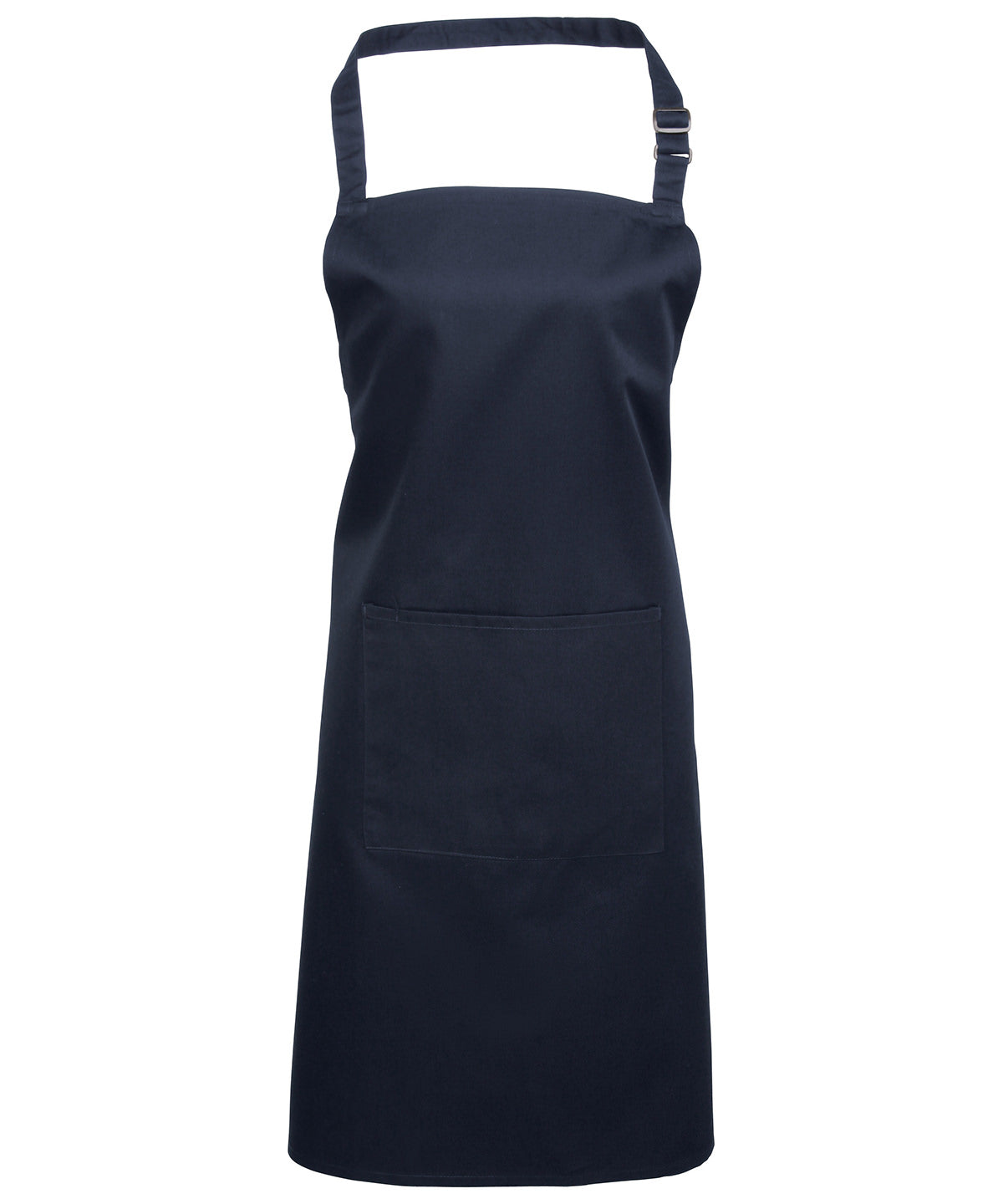 Basic Navy Bib Apron with Pocket