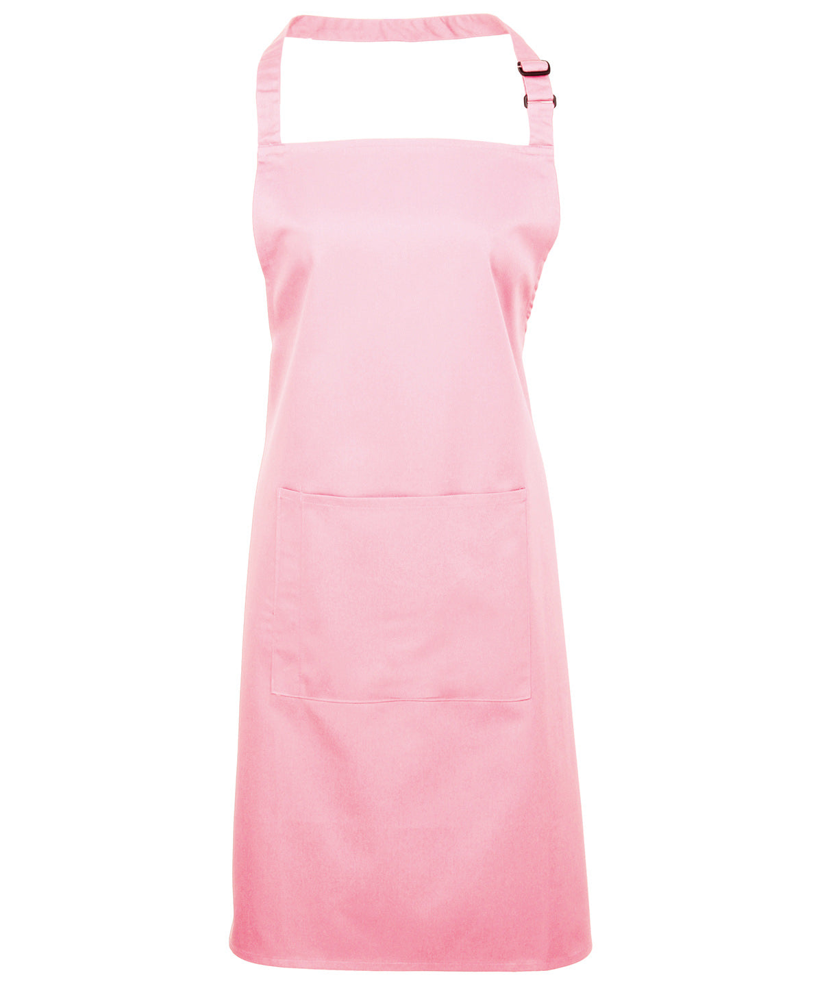 Basic Pink Bib Apron with Pocket