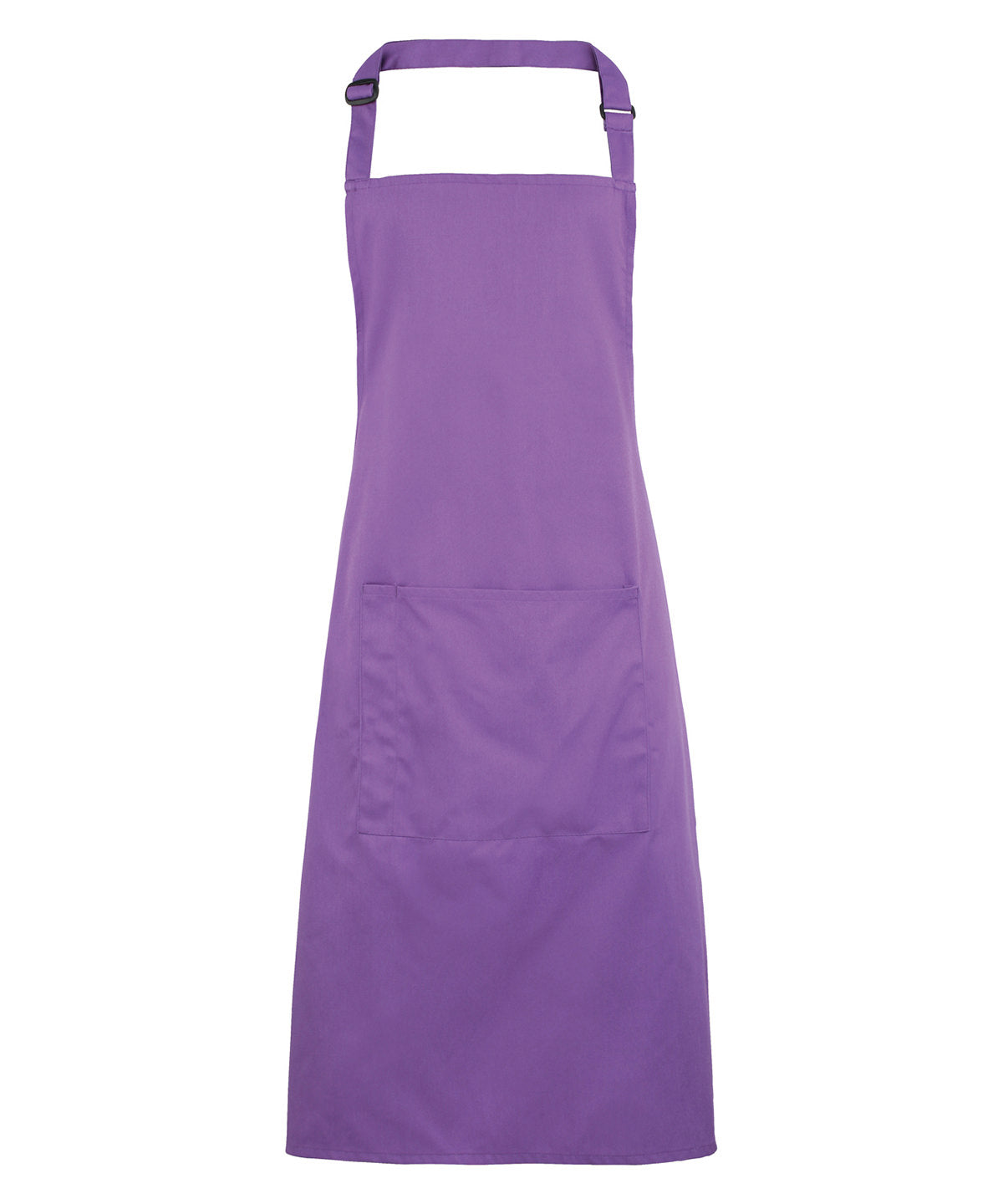 Basic Violet Bib Apron with Pocket