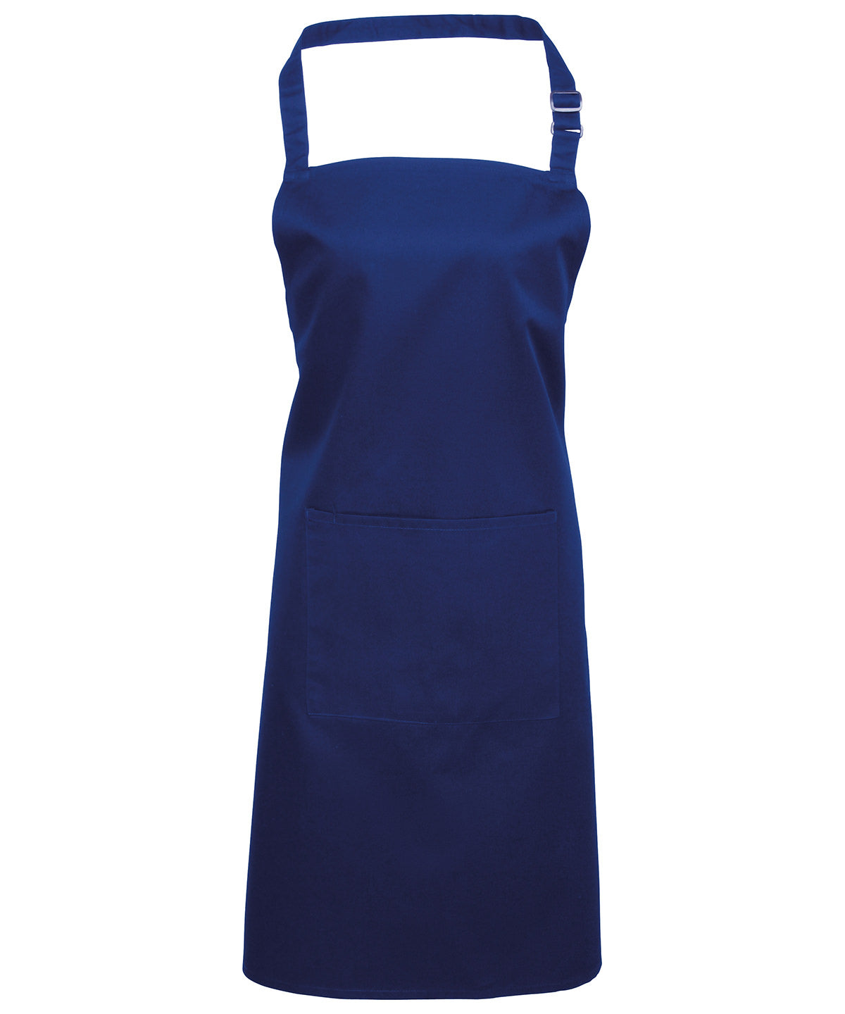 Basic Royal Blue Bib Apron with Pocket