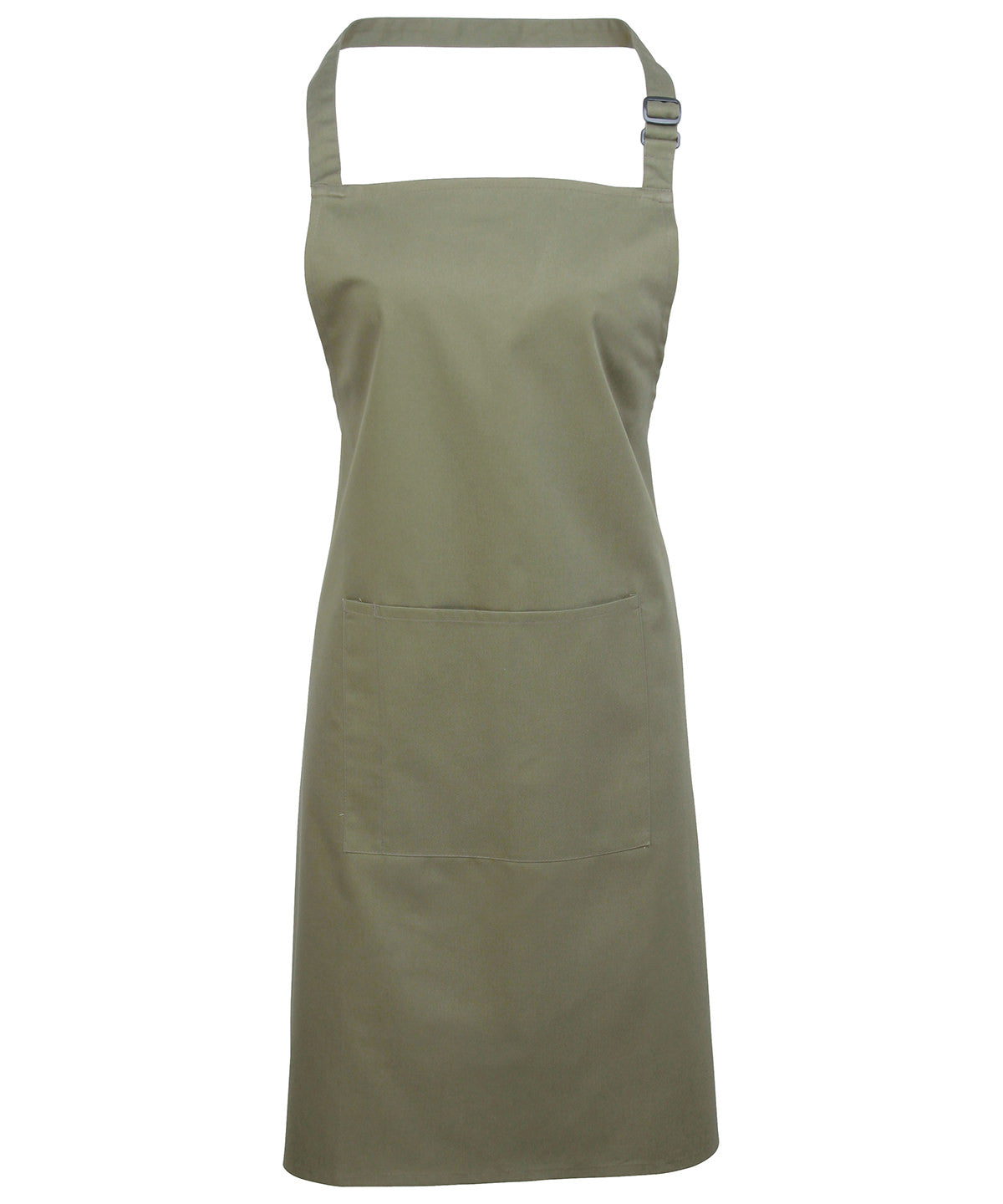 Basic Sage Bib Apron with Pocket