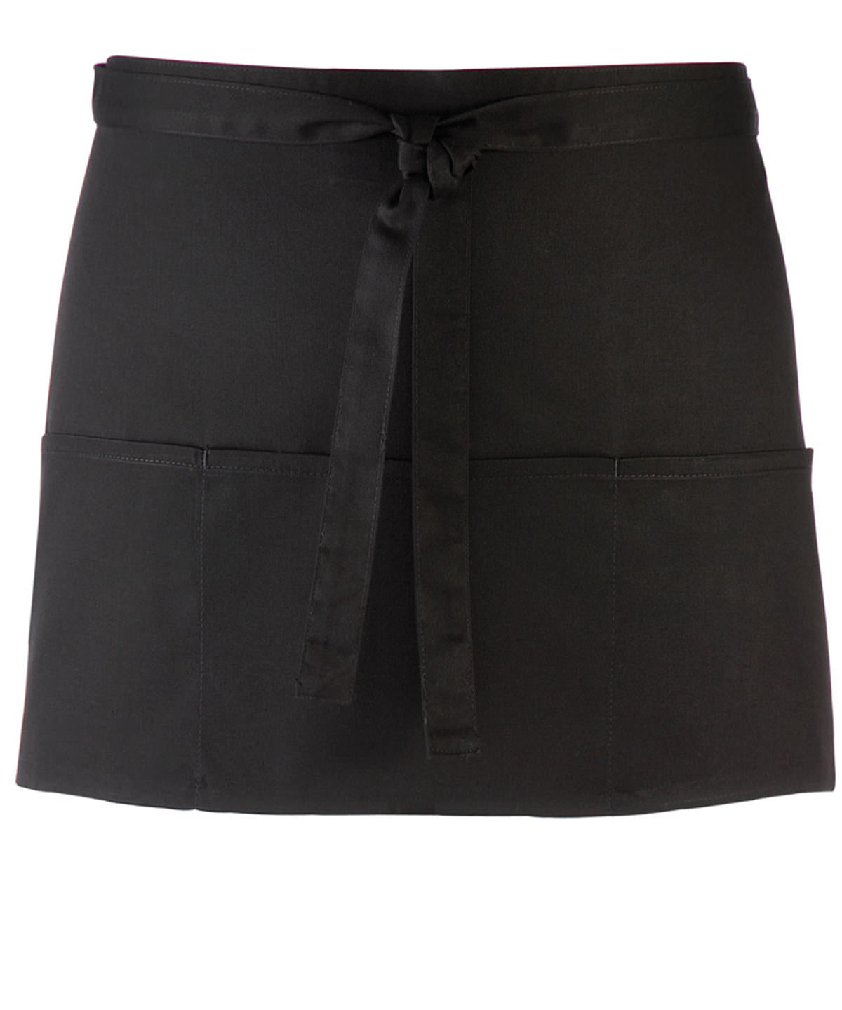 Stylish Black 3-Pocket Waist Apron