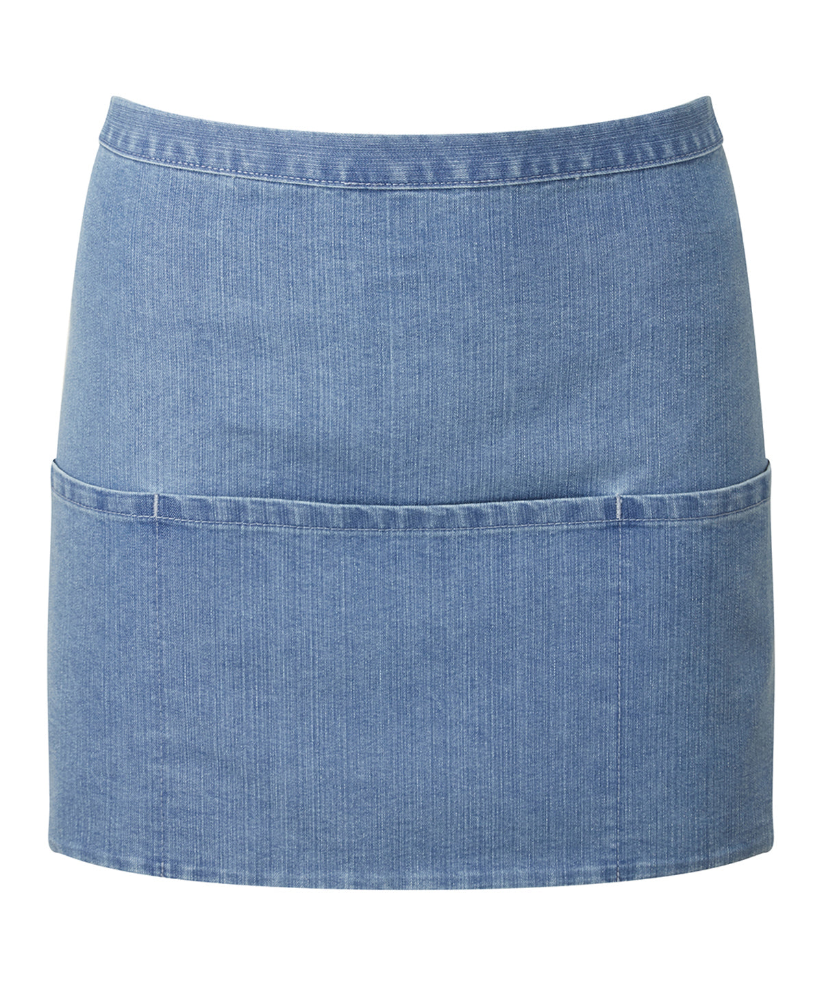 Stylish Blue Denim 3-Pocket Waist Apron