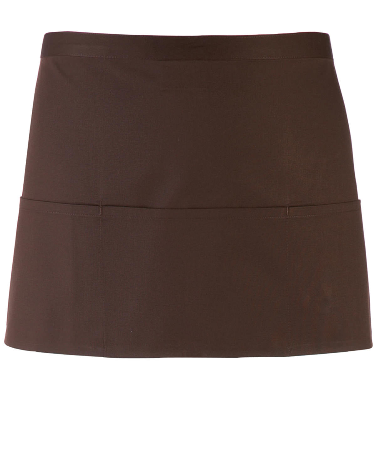 Stylish Brown 3-Pocket Waist Apron