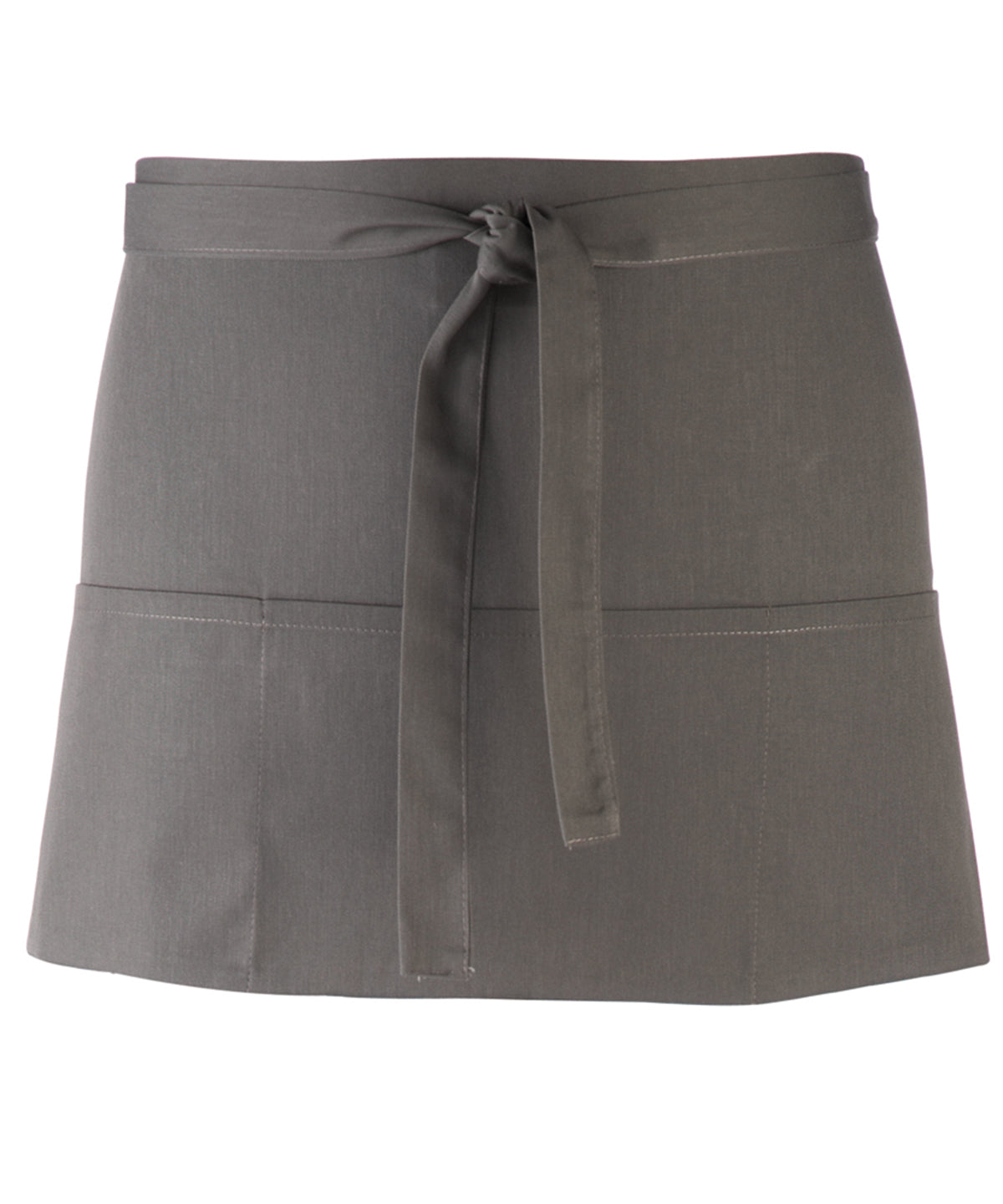 Stylish Dark Grey 3-Pocket Waist Apron