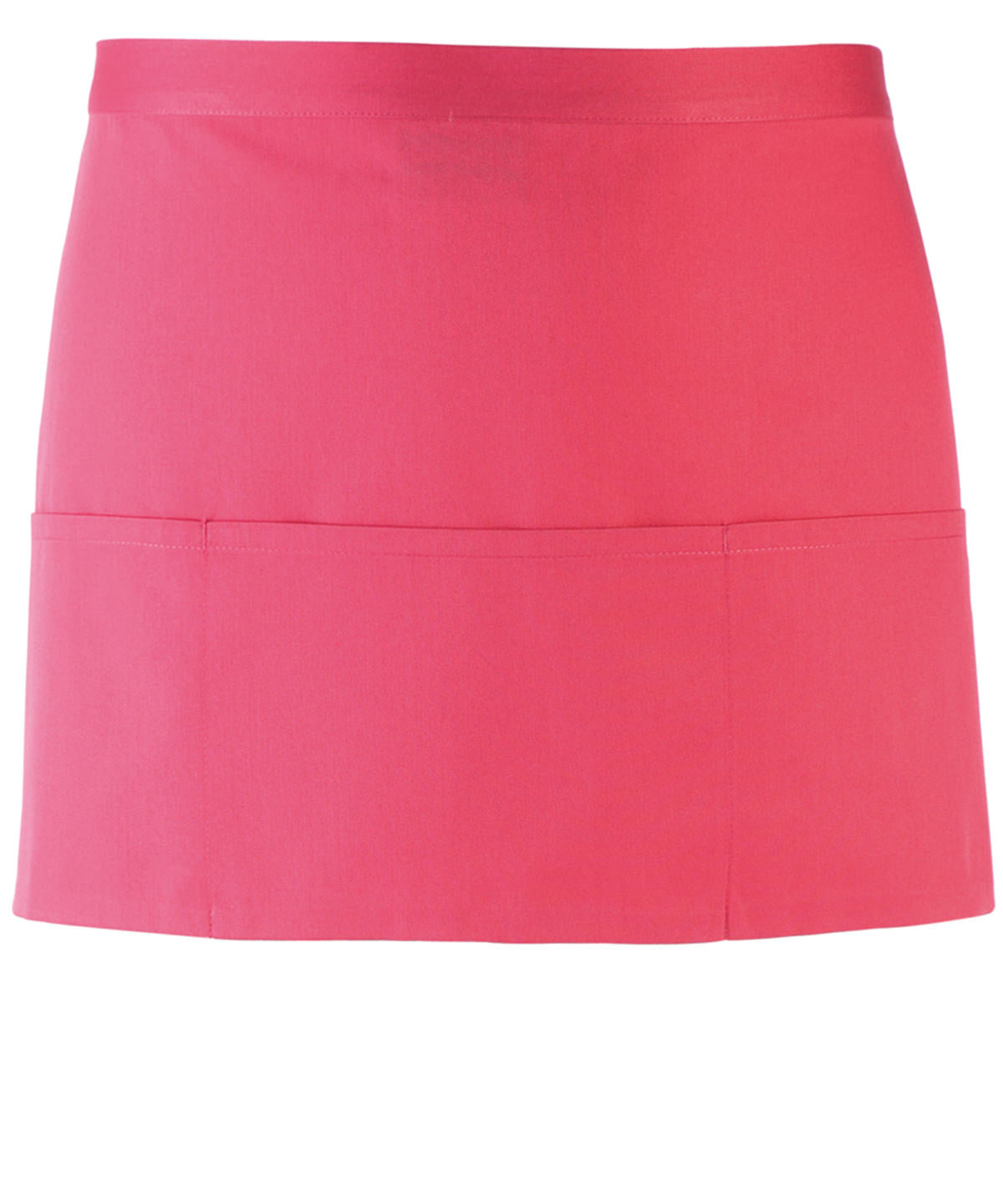 Stylish Fuchsia 3-Pocket Waist Apron