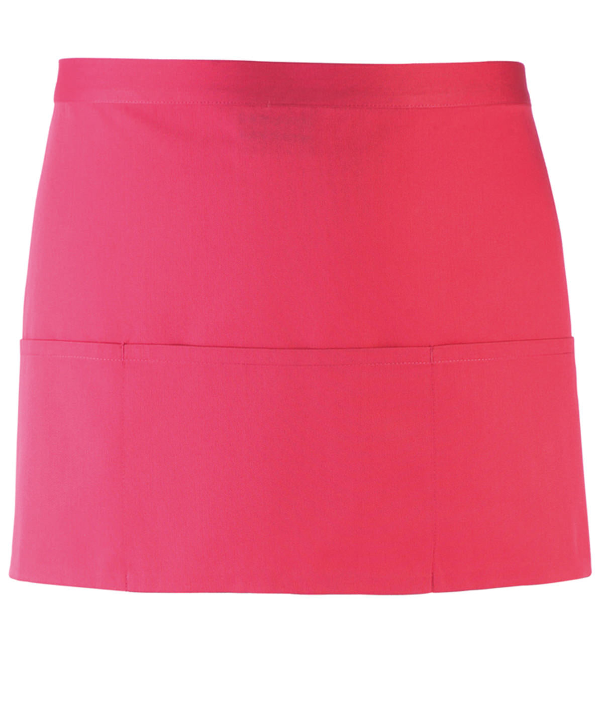 Stylish Hot Pink 3-Pocket Waist Apron