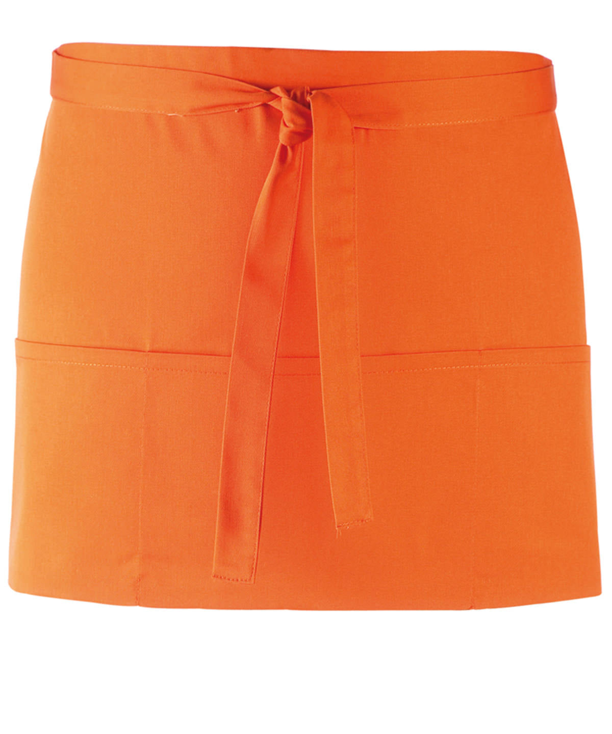 Stylish Orange 3-Pocket Waist Apron