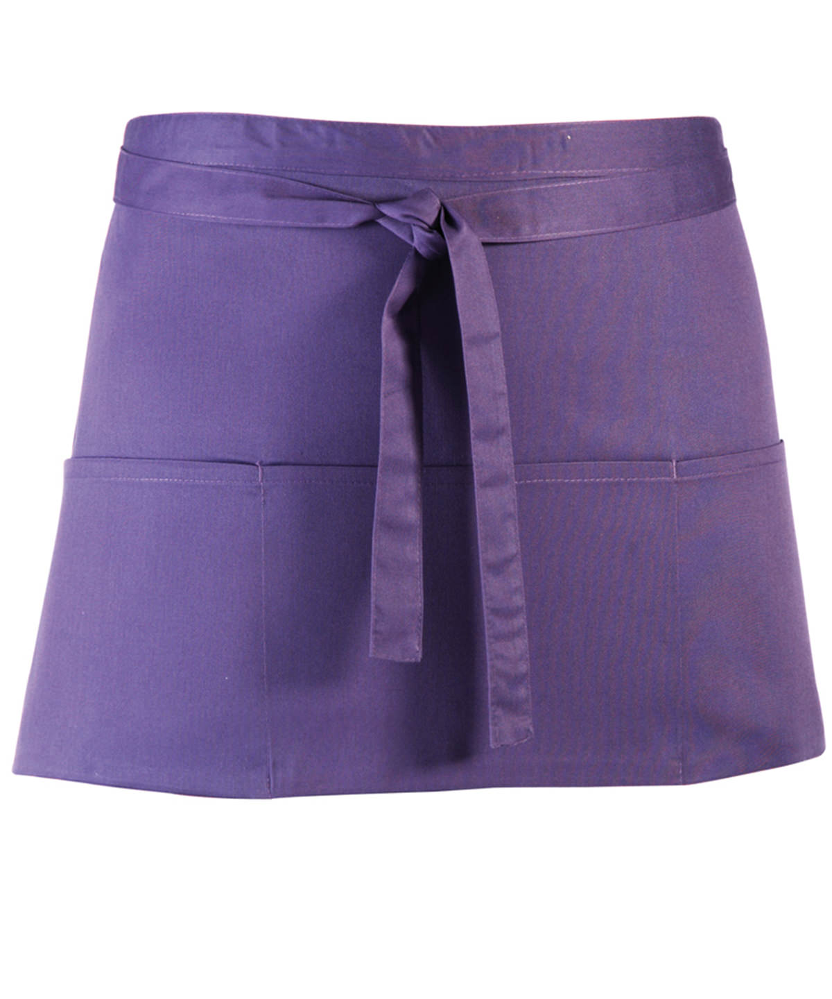 Stylish Purple 3-Pocket Waist Apron