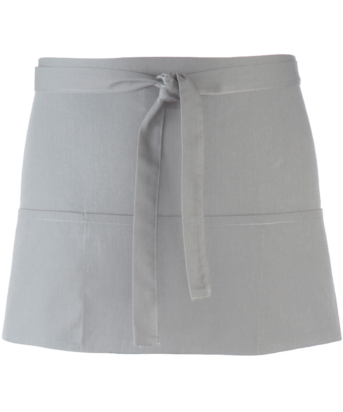 Stylish Silver 3-Pocket Waist Apron