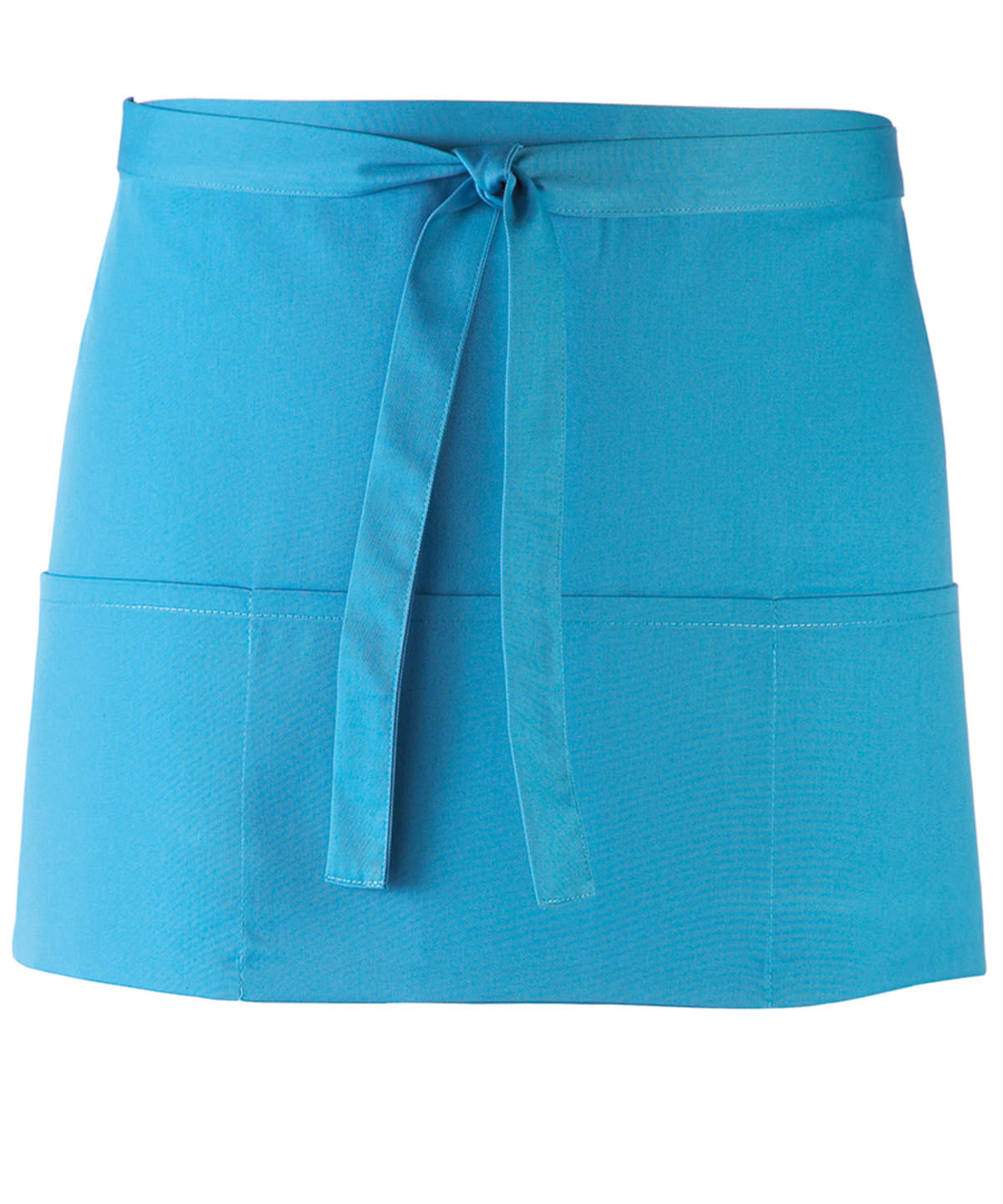 Stylish Turquoise 3-Pocket Waist Apron