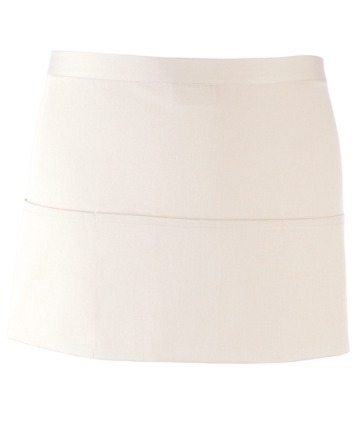 Stylish White 3-Pocket Waist Apron