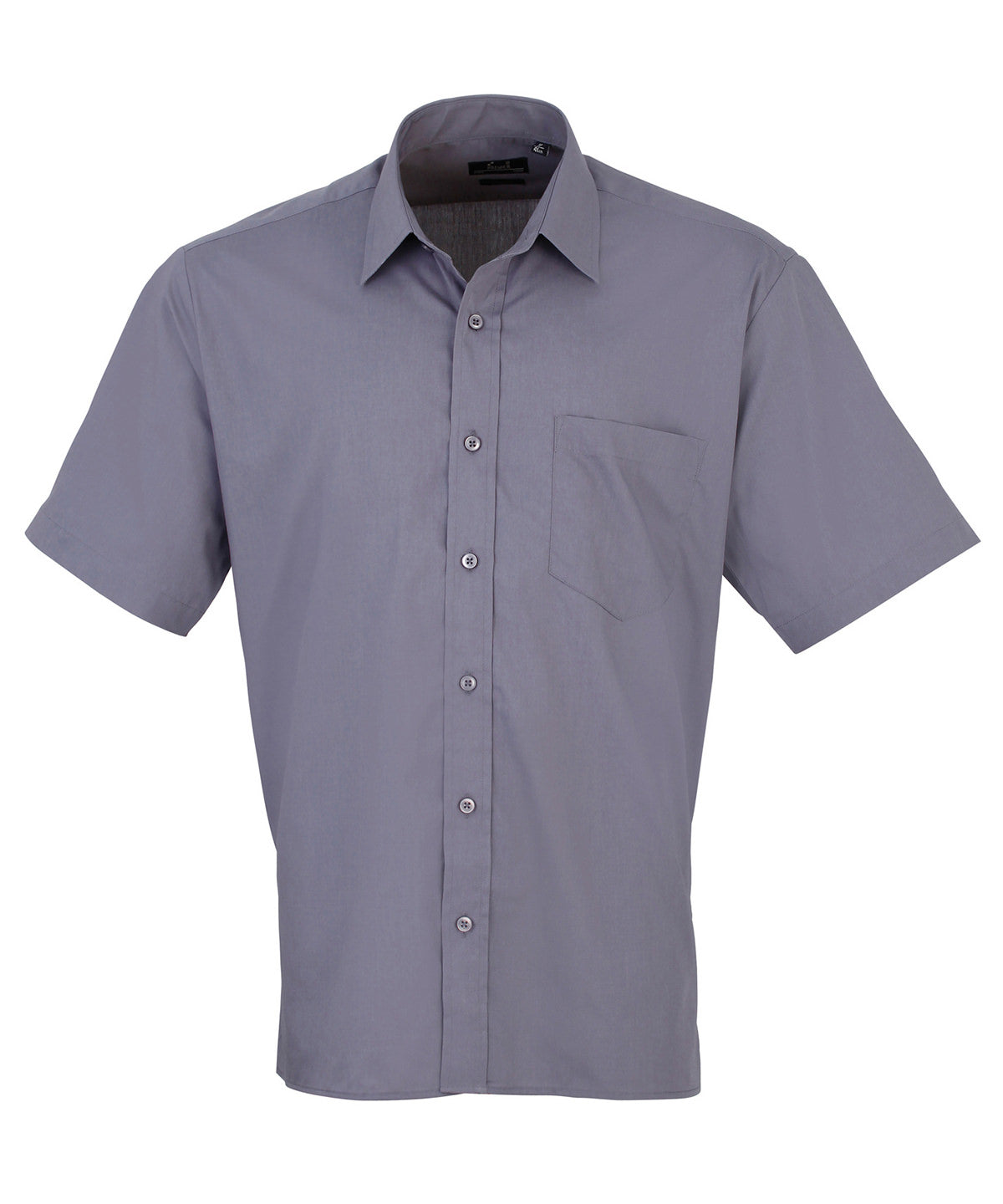 Steel Men's Poplin Short Sleeve Work Shirt