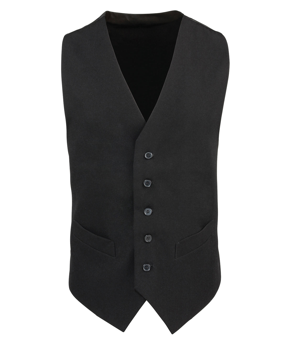 Black Men's Polyester Waistcoat