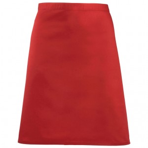 Mid-length Apron Red