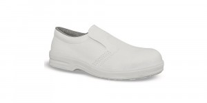 White Slip On Safety Shoe